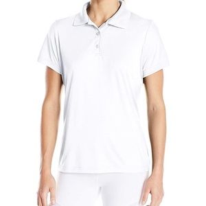 Hanes Cool Dri Performance White Polo Shirt
